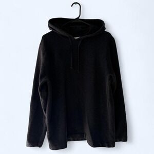 The Oprah Store Charcoal Heathered Fleece Hoodie Sweatshirt Womens Size L